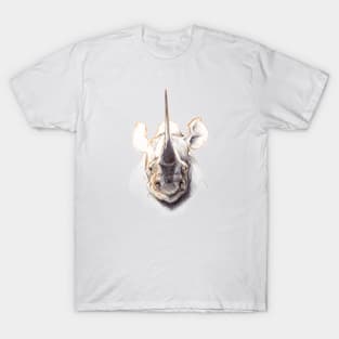 Sketchy Rhino Head T-Shirt